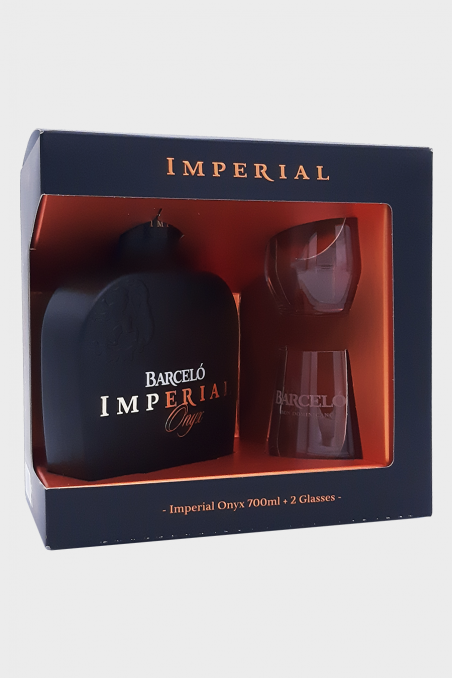 BARCELO Imperial Onyx GiftBox - Coffret Rhum Vieux 38° 70cl - Duchateau ...