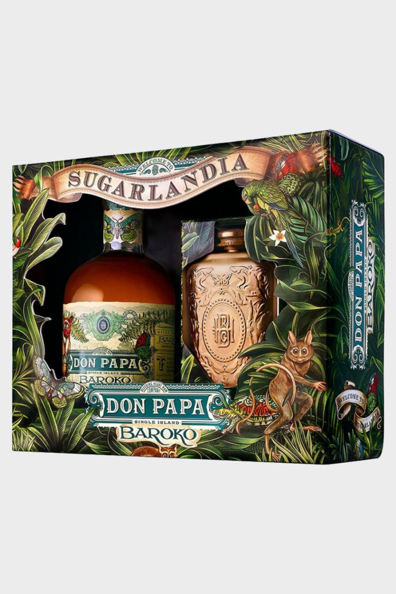 Don Papa Baroko coffret 1 verre Sugarlandia 40°, 70cl – Maison Du