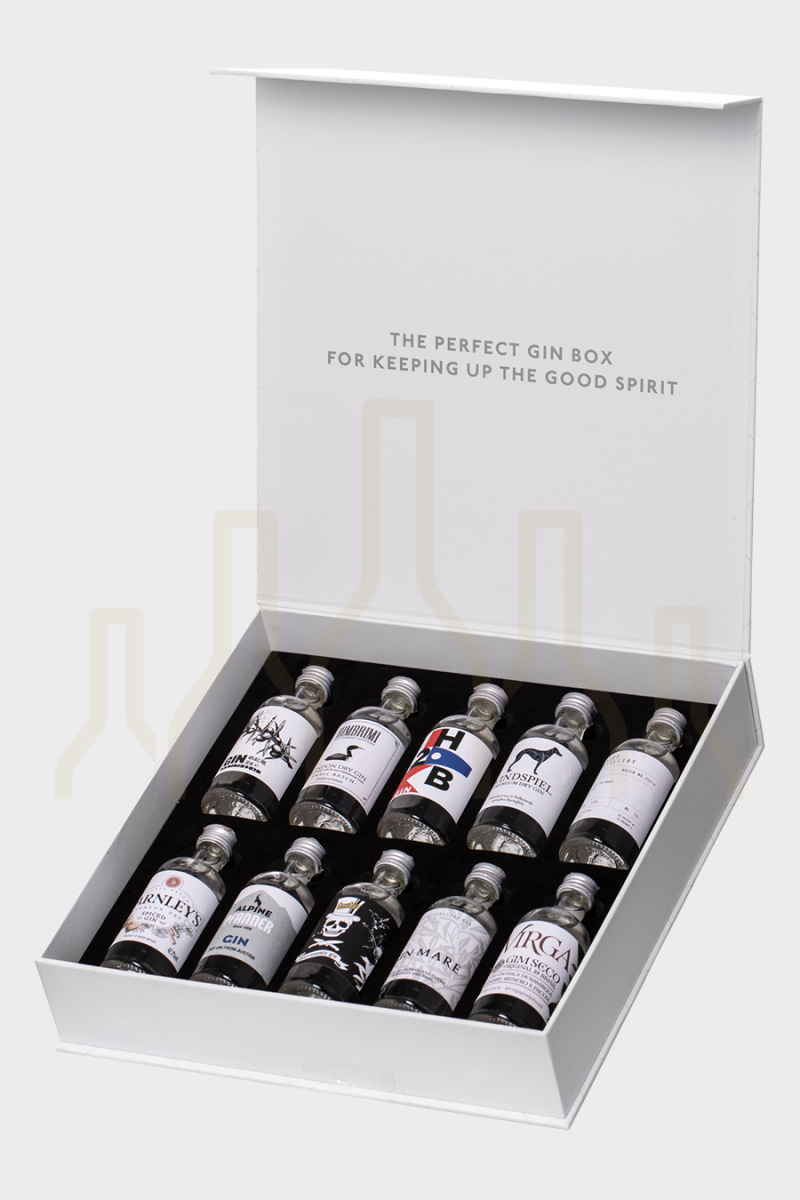 Cavavin - Venez découvrir notre Box Gin World Tour, une dégustation de 10  Gins à travers le monde (10 X 5cl.) dans un joli coffret. Prix : 57 euros.